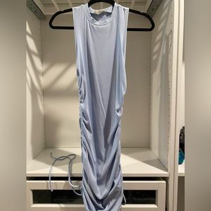 Tie up body con dress